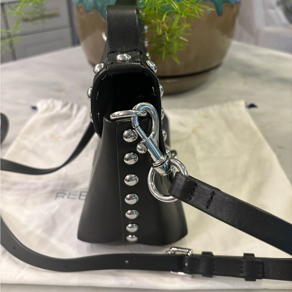 Rebecca Minkoff Black Crossbody with Silver Studs - Picture 4 of 15